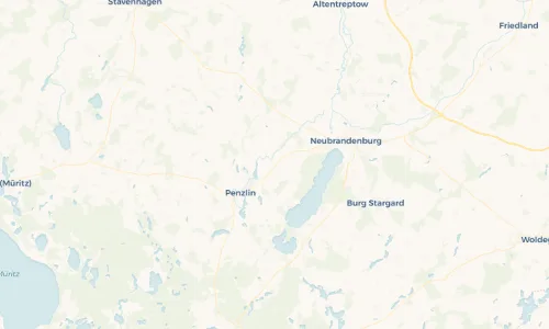 Regenradar Vorschaubild - Aktuelle Niederschläge in Mallin und Umgebung