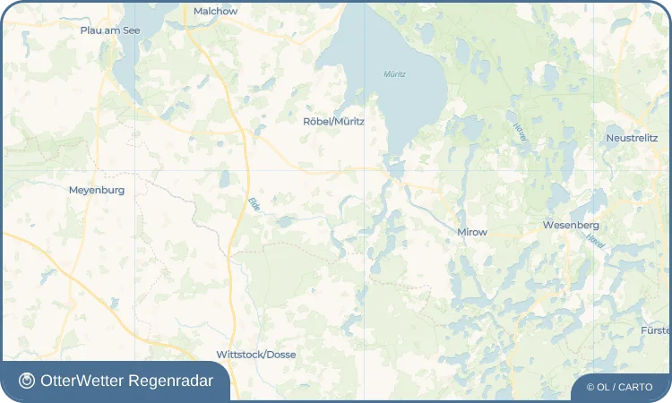 Wetter-Widget-Vorschau mit Vorhersagedaten für Melz