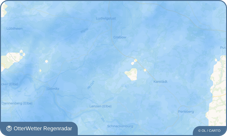 Widget-Vorschau für Milow Wetter-Widget-Vorschau mit Vorhersagedaten für Milow