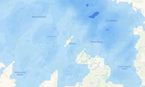 Regenradar Vorschaubild - Aktuelle Niederschläge in Mirow und Umgebung