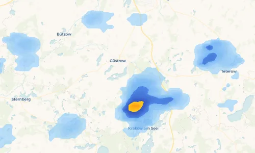 Regenradar Vorschaubild - Aktuelle Niederschläge in Mühl Rosin und Umgebung