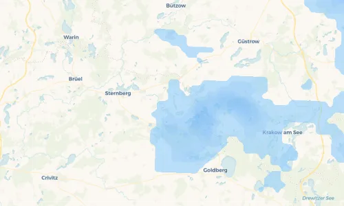 Regenradar-Vorschau: aktuelle Niederschläge in Mustin und Umgebung