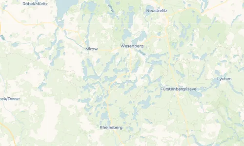 Regenradar-Vorschau: aktuelle Niederschläge in Neu Canow und Umgebung
