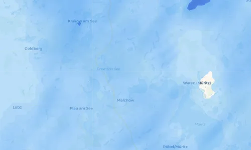 Regenradar Vorschaubild - Aktuelle Niederschläge in Nossentiner Hütte und Umgebung
