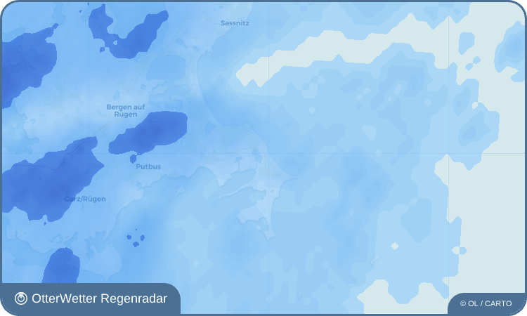 OtterWetter Regenradar-Widget Ostseebad Baabe