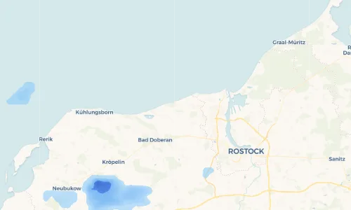 Regenradar-Vorschau: aktuelle Niederschläge in Ostseebad Nienhagen und Umgebung
