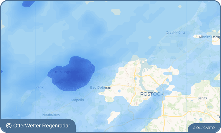 OtterWetter Regenradar-Widget Ostseebad Nienhagen
