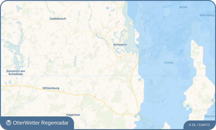 OtterWetter Regenradar-Widget Pampow