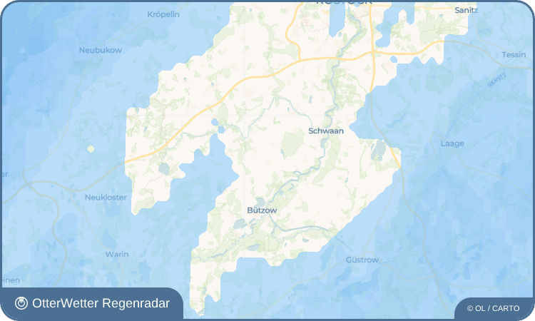 OtterWetter Regenradar-Widget Passin