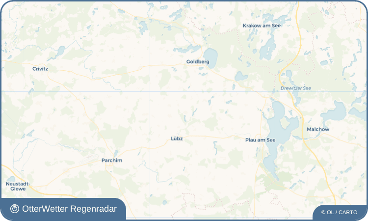 Widget-Vorschau für Passow Wetter-Widget-Vorschau mit Vorhersagedaten für Passow
