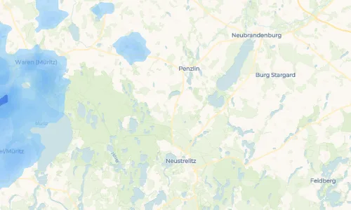 Regenradar Vorschaubild - Aktuelle Niederschläge in Peckatel und Umgebung