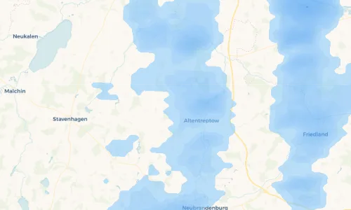 Regenradar Vorschaubild - Aktuelle Niederschläge in Pripsleben und Umgebung