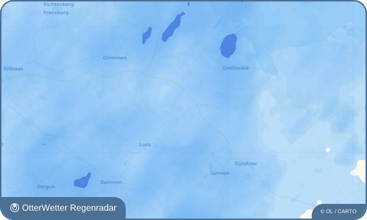 Wetter-Widget-Vorschau mit Vorhersagedaten für Pustow