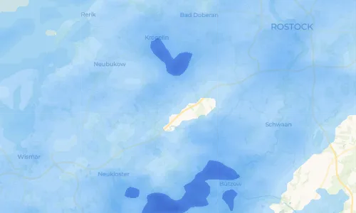 Regenradar Vorschaubild - Aktuelle Niederschläge in Radegast und Umgebung