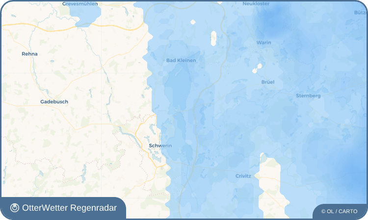 OtterWetter Regenradar-Widget Rampe