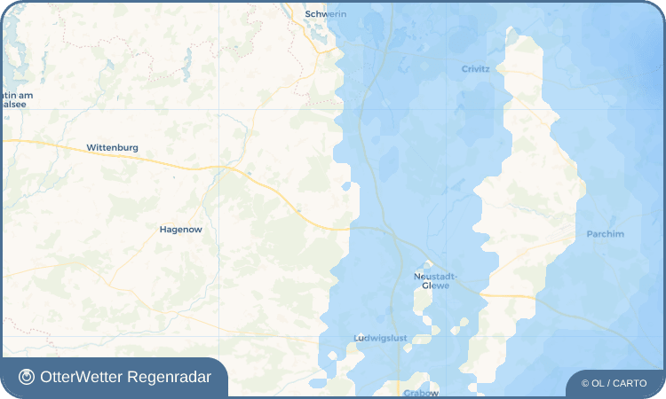 OtterWetter Regenradar-Widget Rastow