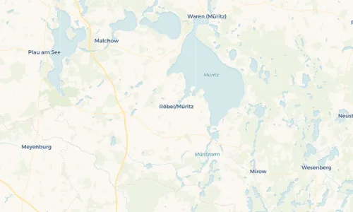 Regenradar Vorschaubild - Aktuelle Niederschläge in Röbel/Müritz und Umgebung