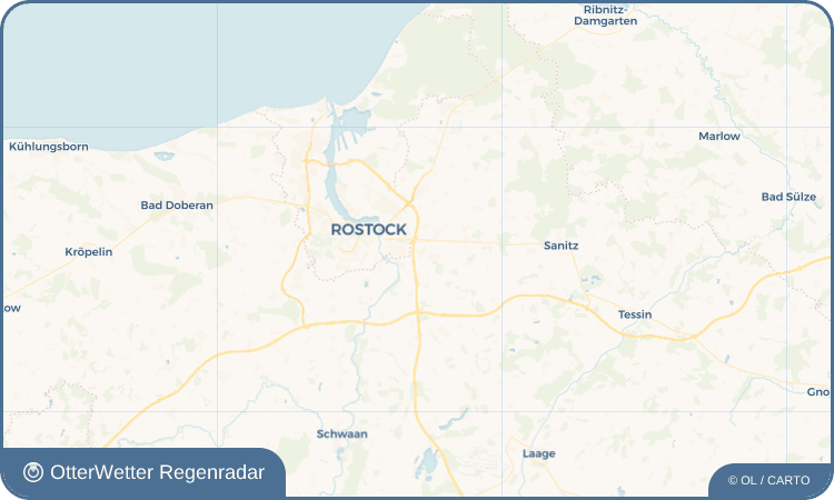 OtterWetter Regenradar-Widget Roggentin