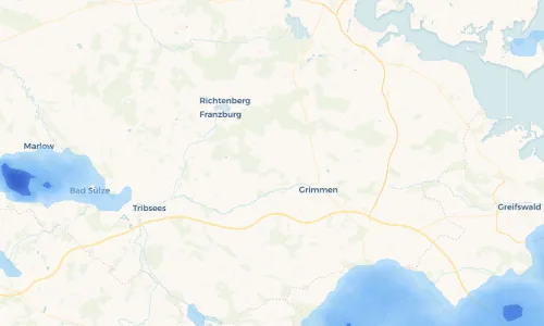 Regenradar-Vorschau: aktuelle Niederschläge in Rolofshagen und Umgebung