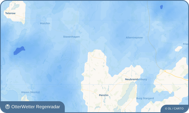 OtterWetter Regenradar-Widget Rosenow