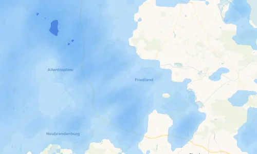 Regenradar Vorschaubild - Aktuelle Niederschläge in Salow und Umgebung
