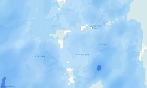 Regenradar Vorschaubild - Aktuelle Niederschläge in Samtens und Umgebung