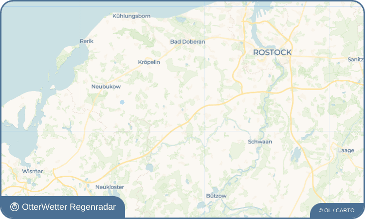 OtterWetter Regenradar-Widget Satow