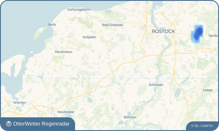 Wetter-Widget-Vorschau mit Vorhersagedaten für Satow