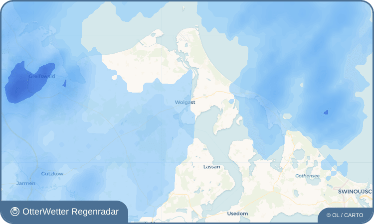 OtterWetter Regenradar-Widget Sauzin