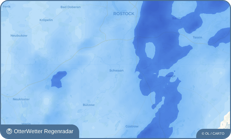 OtterWetter Regenradar-Widget Schwaan