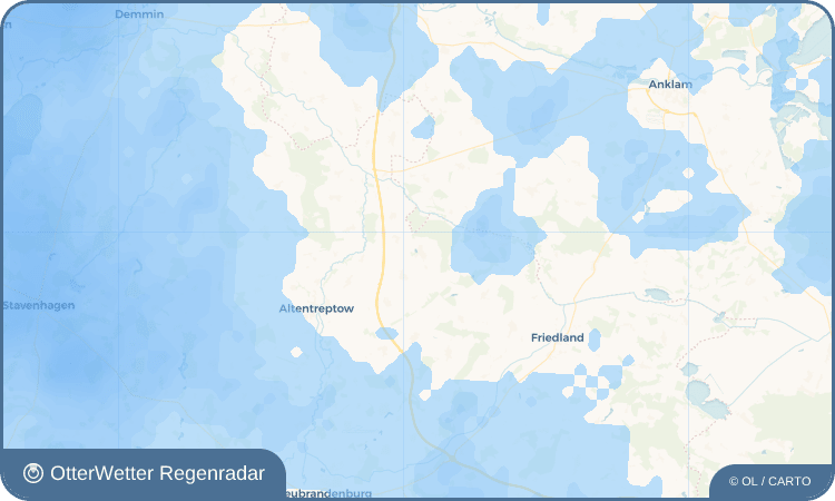OtterWetter Regenradar-Widget Siedenbollentin