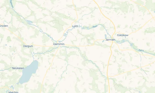Regenradar Vorschaubild - Aktuelle Niederschläge in Siedenbrünzow und Umgebung