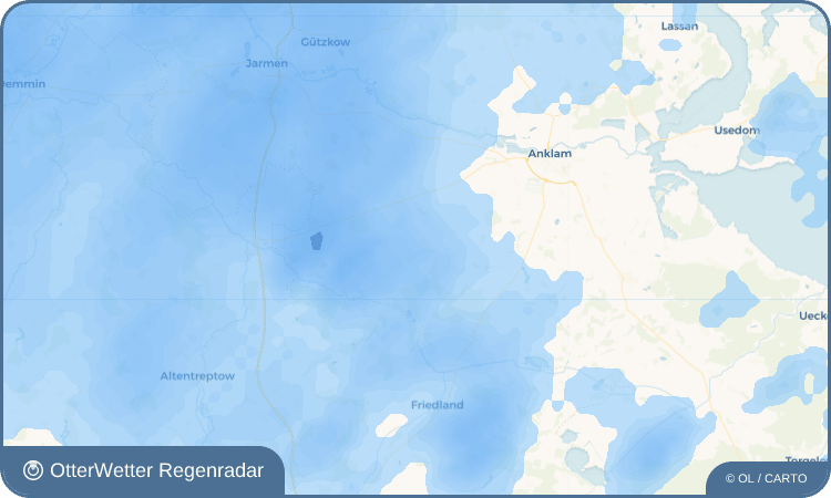 OtterWetter Regenradar-Widget Spantekow