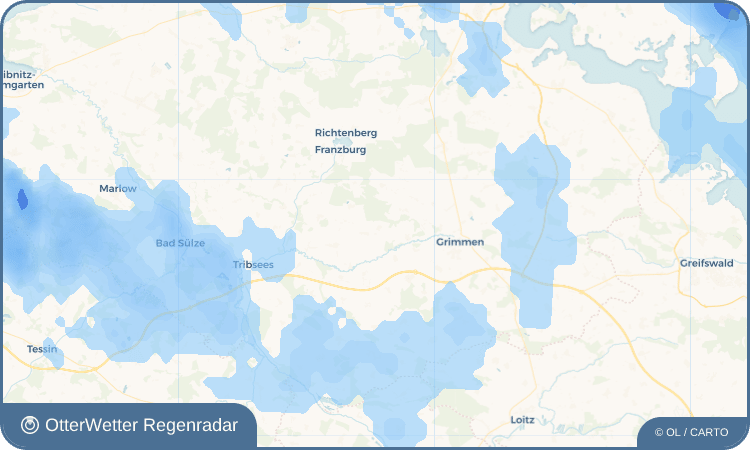 OtterWetter Regenradar-Widget Splietsdorf