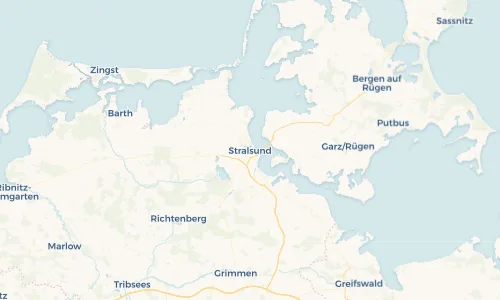 Regenradar Vorschaubild - Aktuelle Niederschläge in Stralsund und Umgebung