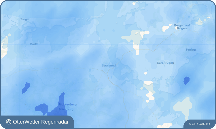 OtterWetter Regenradar-Widget Stralsund