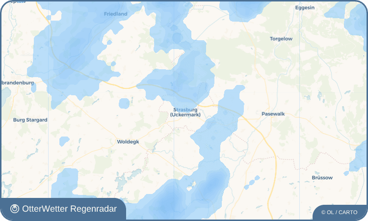 OtterWetter Regenradar-Widget Strasburg (Uckermark)