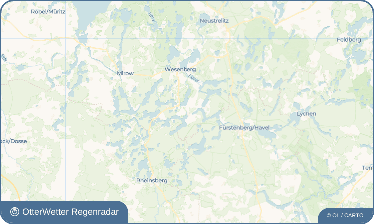 OtterWetter Regenradar-Widget Strasen