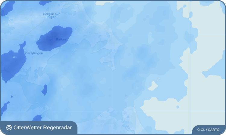 OtterWetter Regenradar-Widget Thiessow