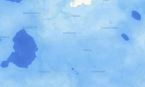 Regenradar-Vorschau: aktuelle Niederschläge in Torisdorf und Umgebung