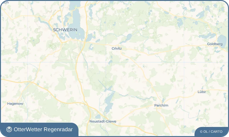 Wetter-Widget-Vorschau mit Vorhersagedaten für Tramm