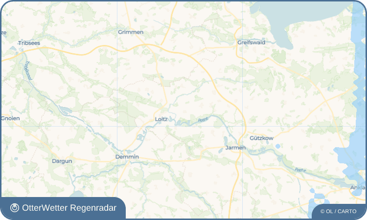 OtterWetter Regenradar-Widget Trantow