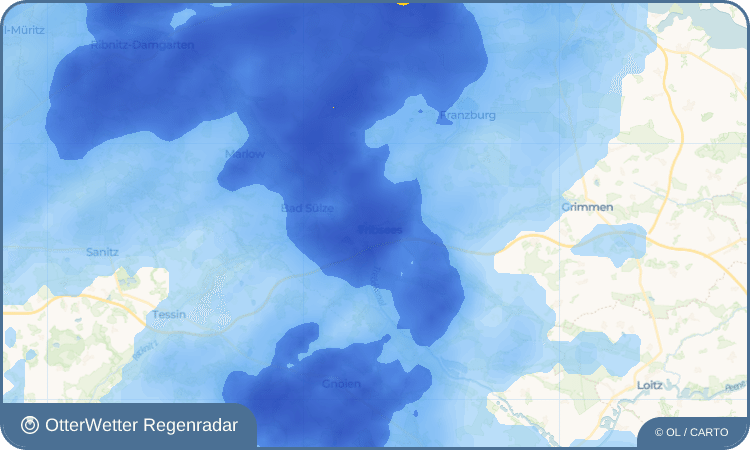 OtterWetter Regenradar-Widget Tribsees