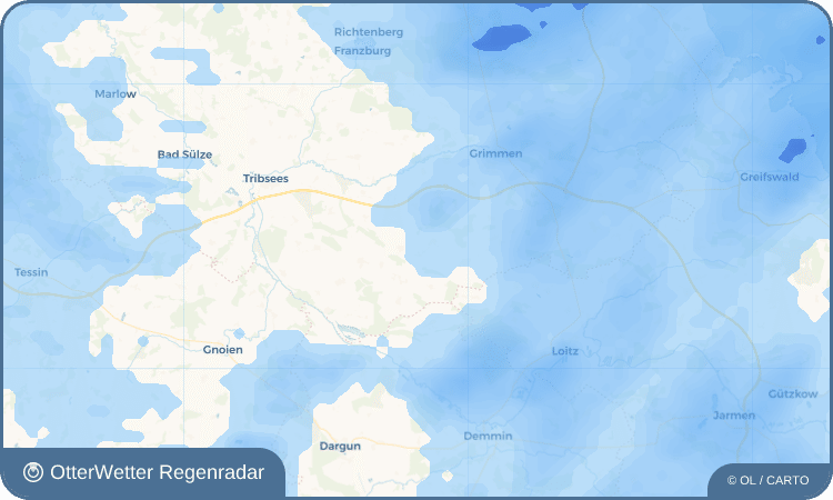 OtterWetter Regenradar-Widget Turow
