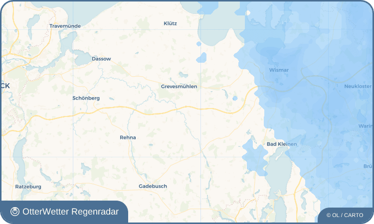 OtterWetter Regenradar-Widget Upahl