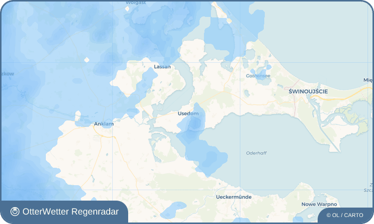 Wetter-Widget-Vorschau mit Vorhersagedaten für Usedom
