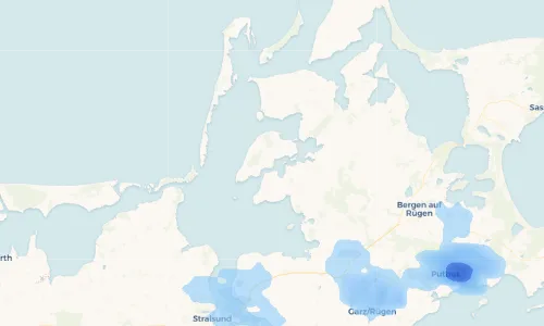 Regenradar Vorschaubild - Aktuelle Niederschläge in Waase und Umgebung