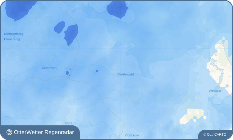 OtterWetter Regenradar-Widget Wackerow