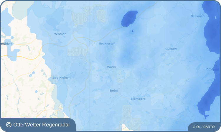 Wetter-Widget-Vorschau mit Vorhersagedaten für Warin