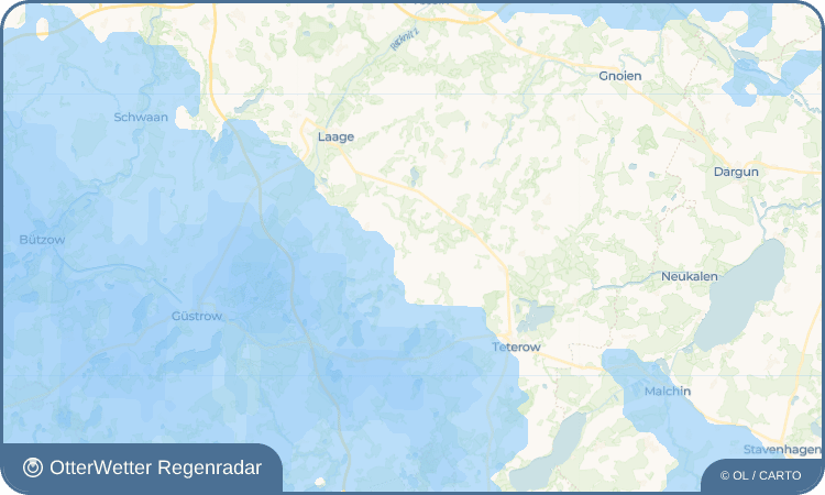 OtterWetter Regenradar-Widget Warnkenhagen